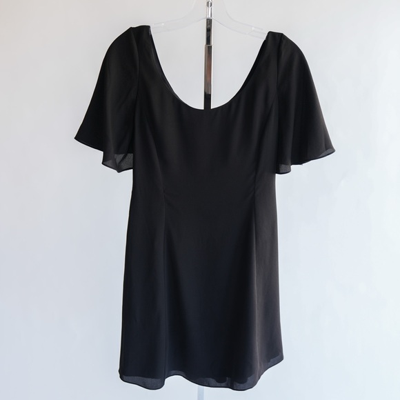 THEORY Black Dress with Butterfly Sleeves - Picture 8 of 12